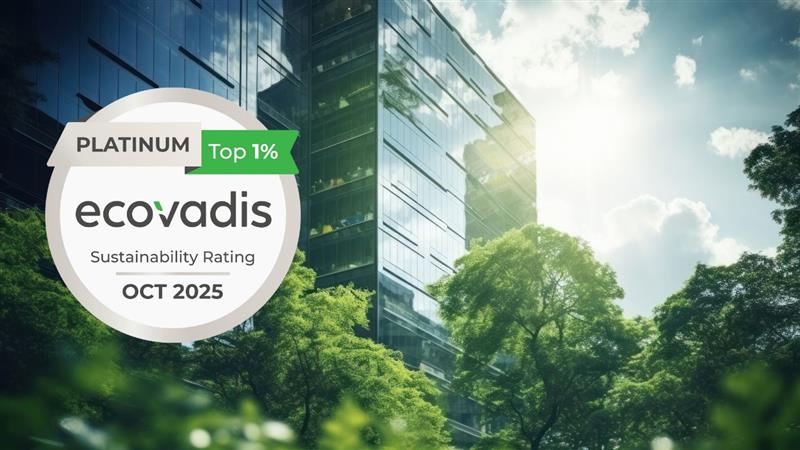 Retelit erhält die EcoVadis-Platinmedaille und gehört zu den Top 1 % der Unternehmen mit den fortschrittlichsten Nachhaltigkeitsmanagementsystemen