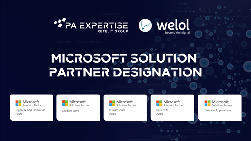PA Expertise e Welol acquisiscono la Business Application Microsoft Solution Partner Designation